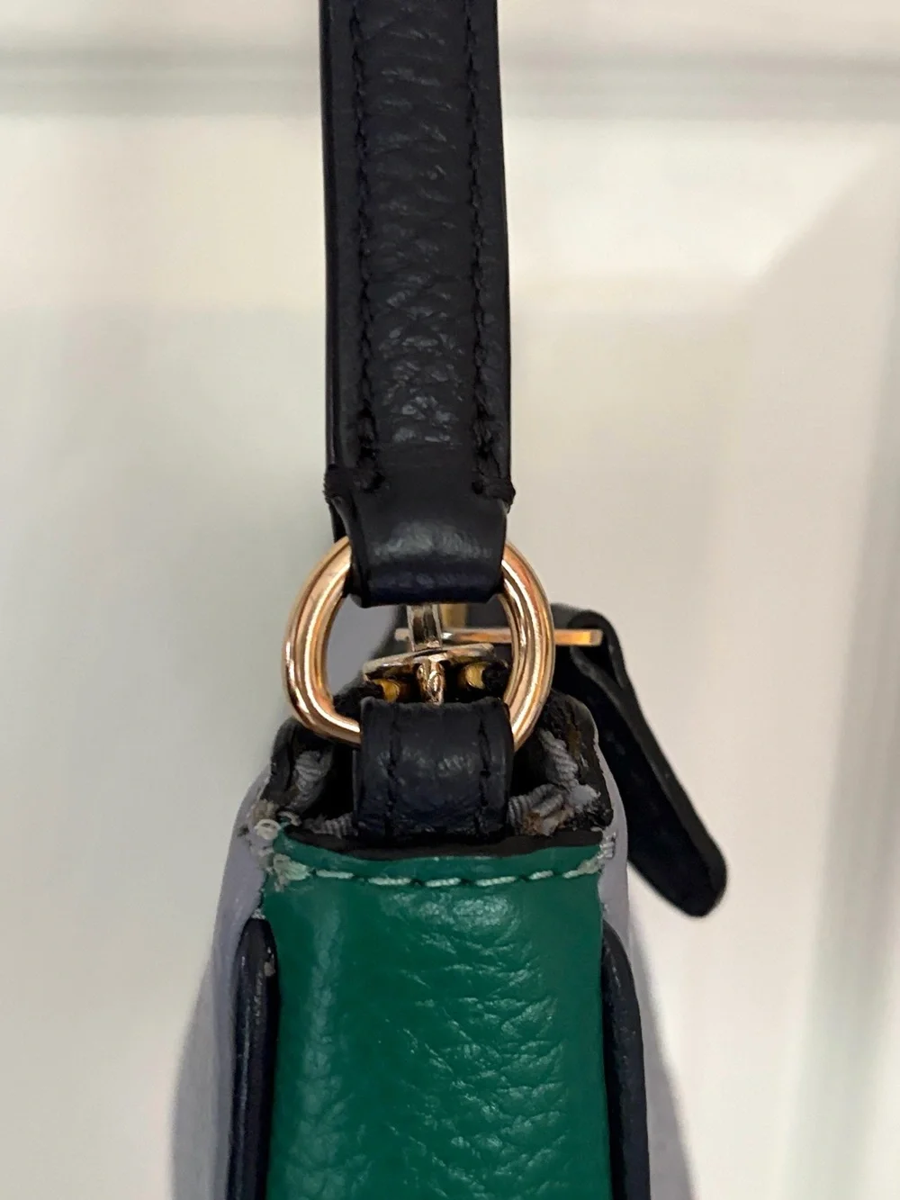 Coach Wristlet Nolita 19 in Colorblock Leather Bag Horse and Carriage Twilight